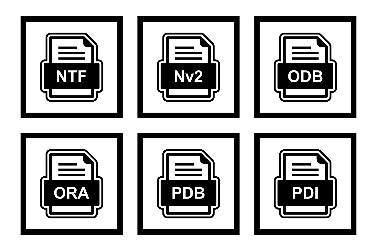 Set Of File Formats Icons example image 1