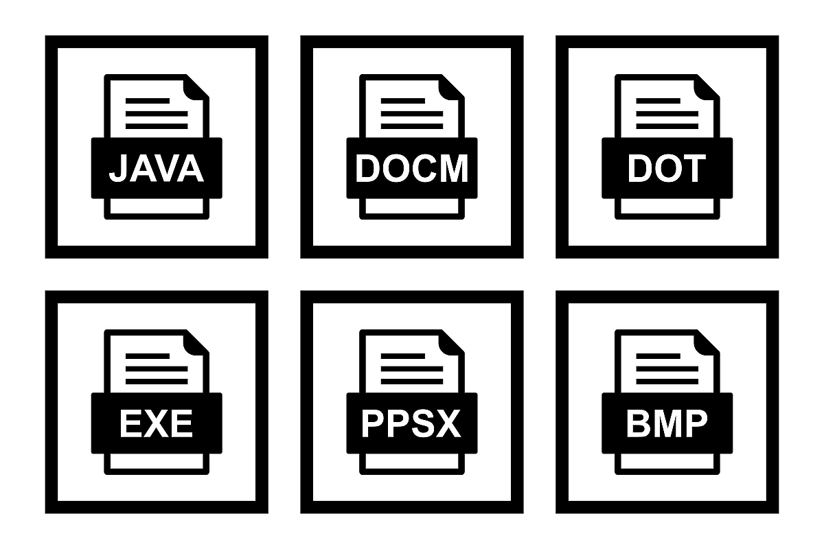 Set Of File Formats Icons example image 1