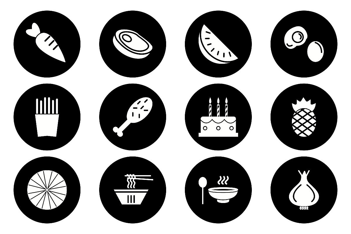 Set Of Food Icons example image 1