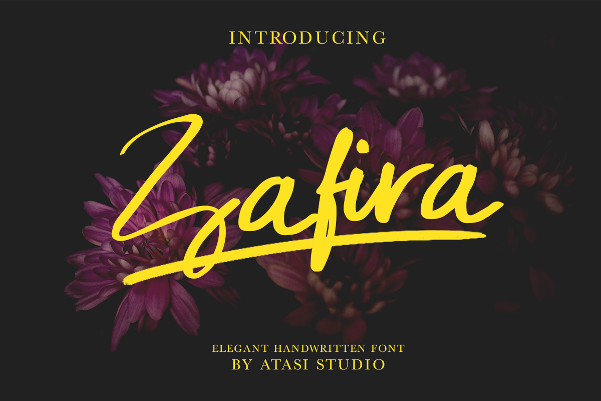 Zafira Handwritten Font example image 1