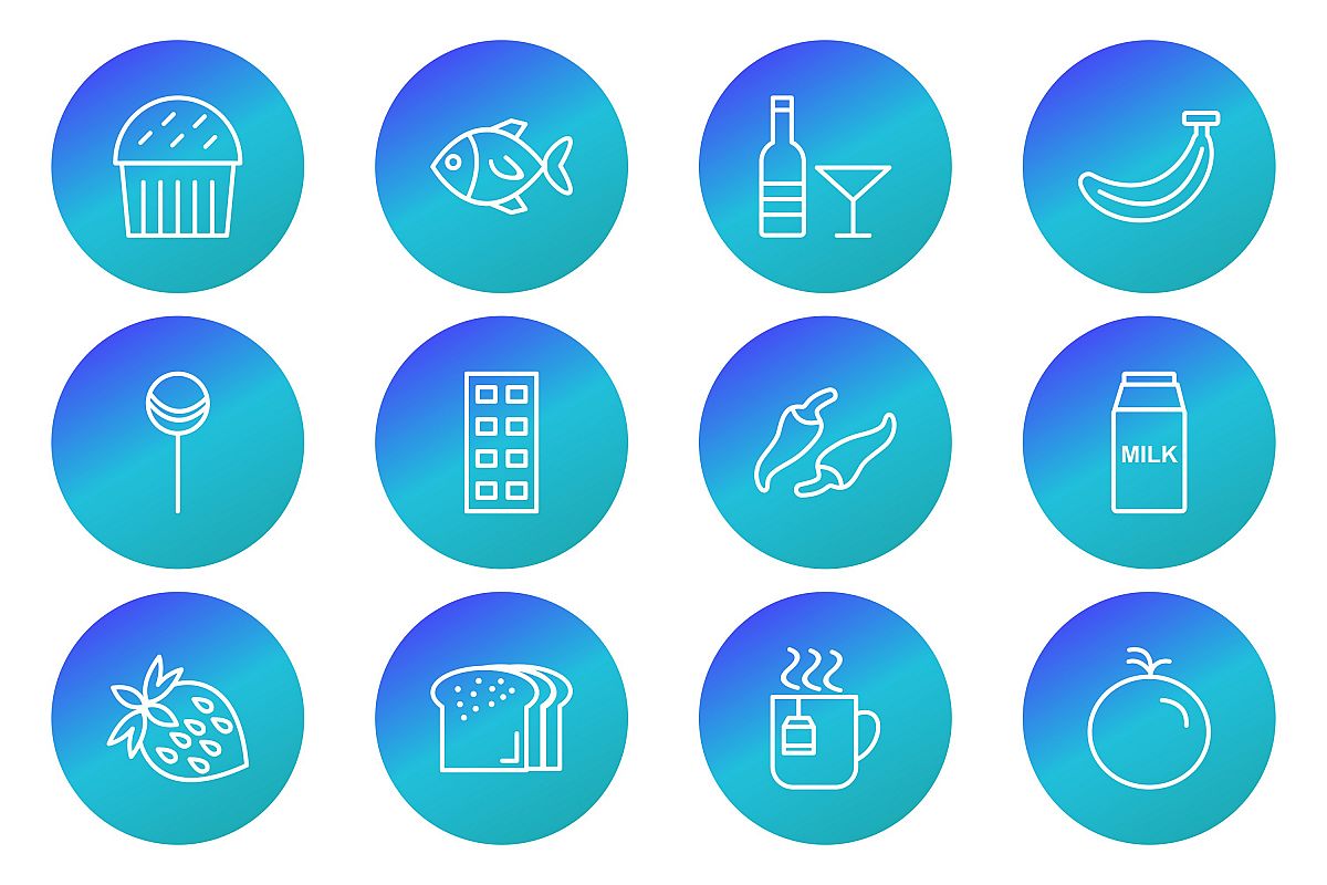 Set Of Food Icons example image 1