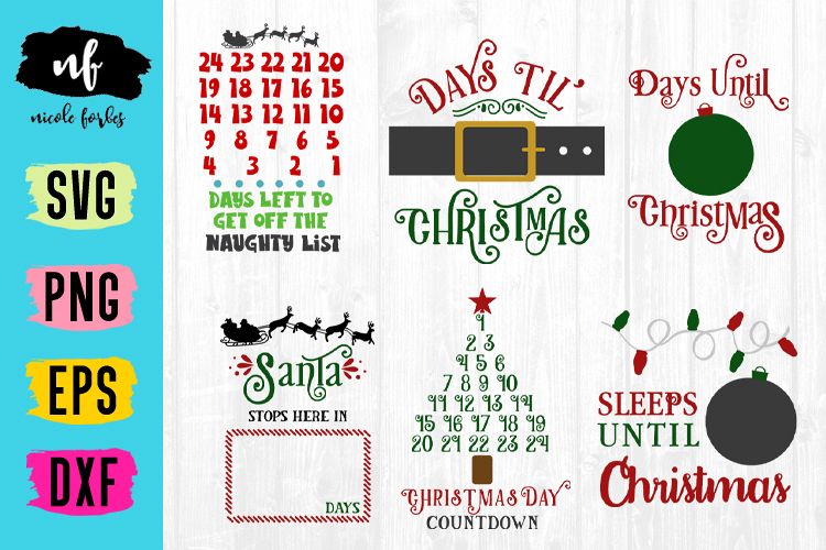 Christmas Countdown SVG Bundle example image 1