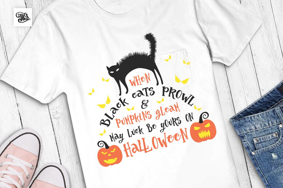 When black cats prowl and pumpkins gleam may luck be yours example image 1