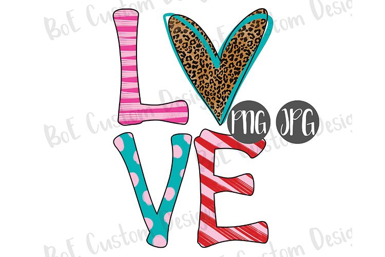 Heart Love Valentine Drawn Clipart example image 1