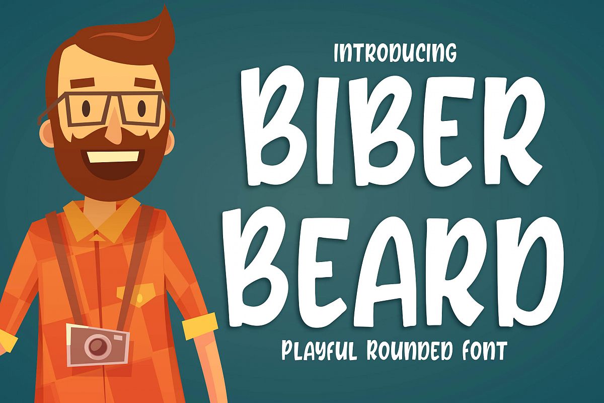 Biber Beard - Playful Rounded Font example image 1