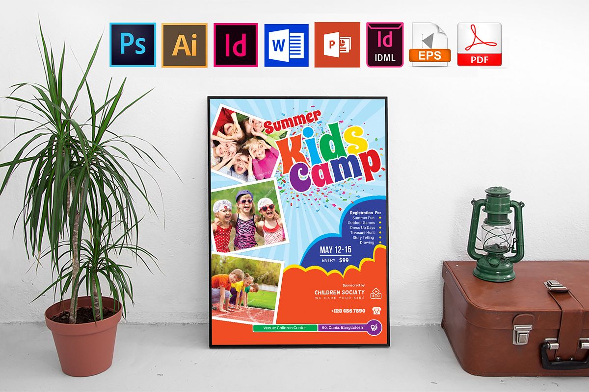 Poster | Kids Summer Camp Vol-03 example image 1