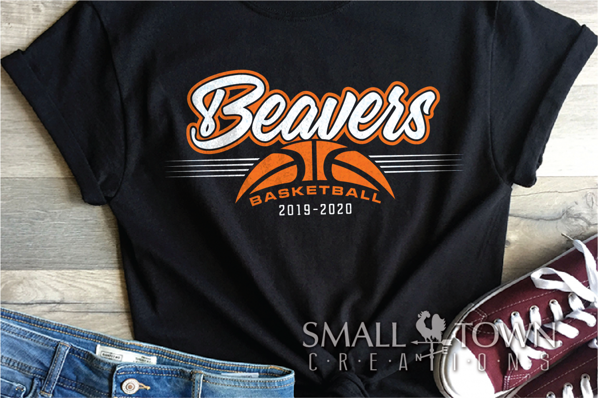 Beaver, Basketball, Sport, Team, Logo, PRINT, CUT, DESIGN example image 1