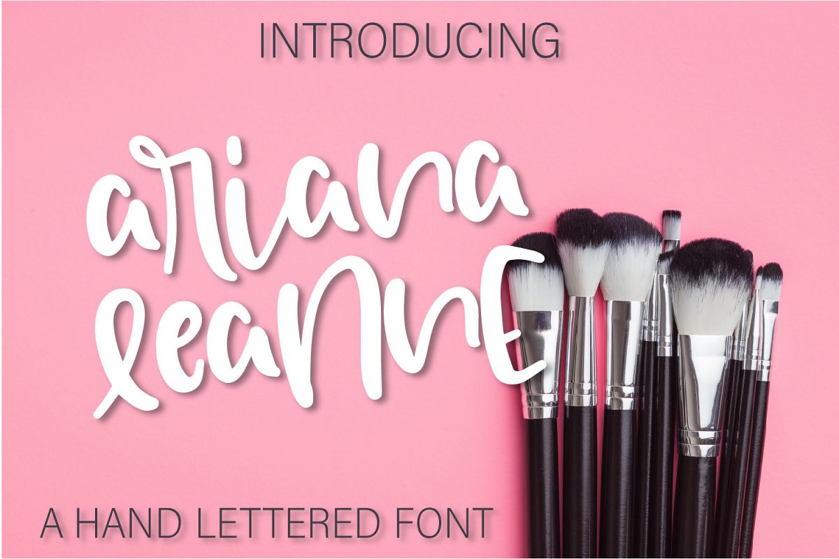 Ariana Leanne - A Hand Lettered Font example image 1