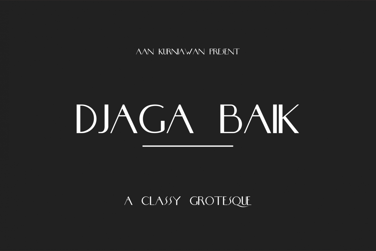 DJaga Baik (A classy Grotesque Sans) example image 1