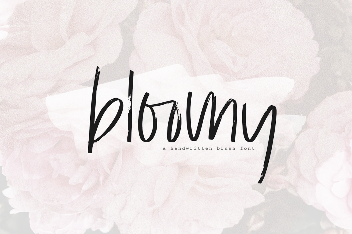 Bloomy - A Handwritten Brush Font example image 1
