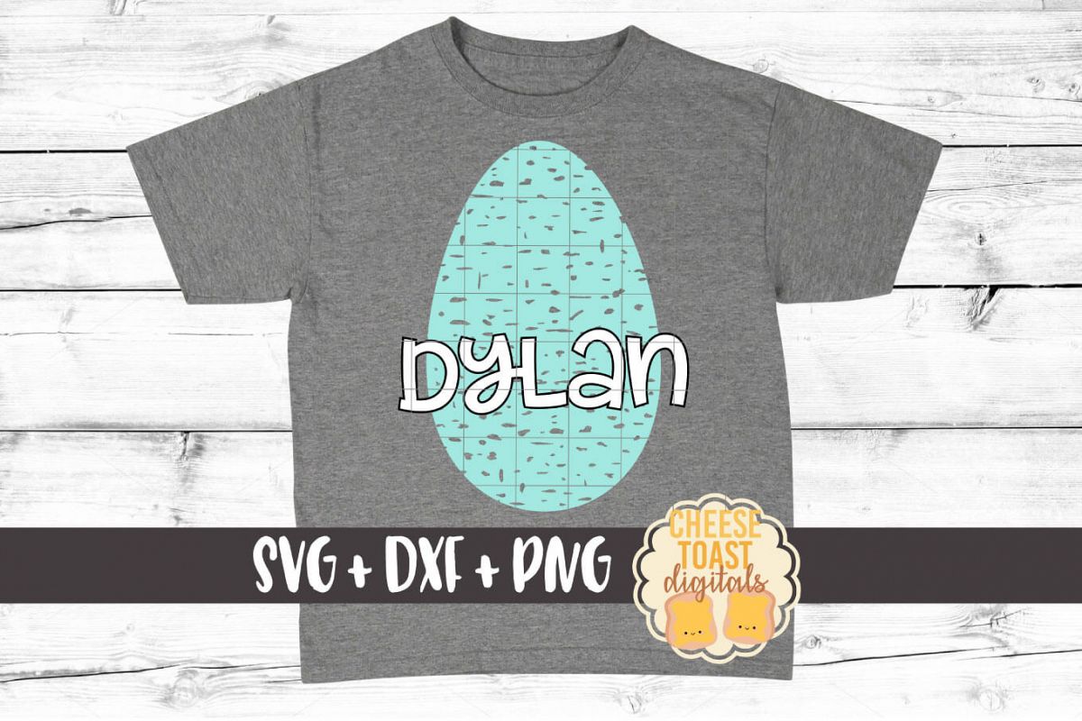 Easter Egg - Distressed - Easter SVG PNG DXF Cut Files example image 1