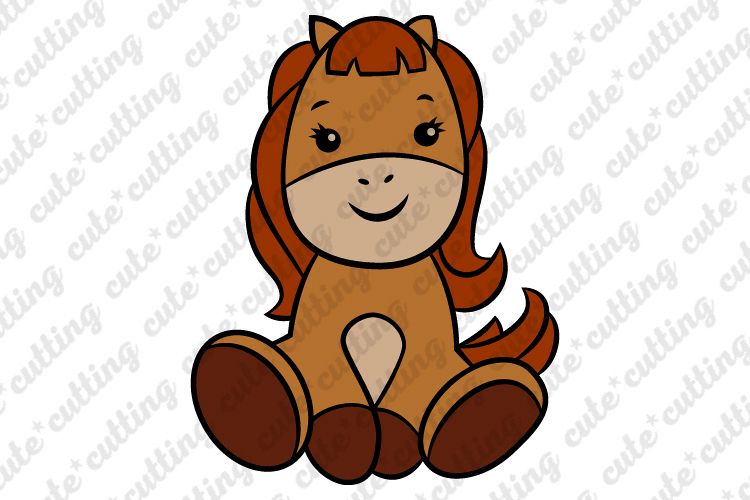 Horse svg, Baby horse svg, cutting file svg, dxf, png, jpeg example image 1