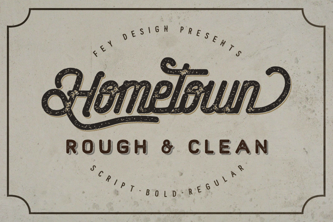 Hometown Clean And Rough Family example image 1
