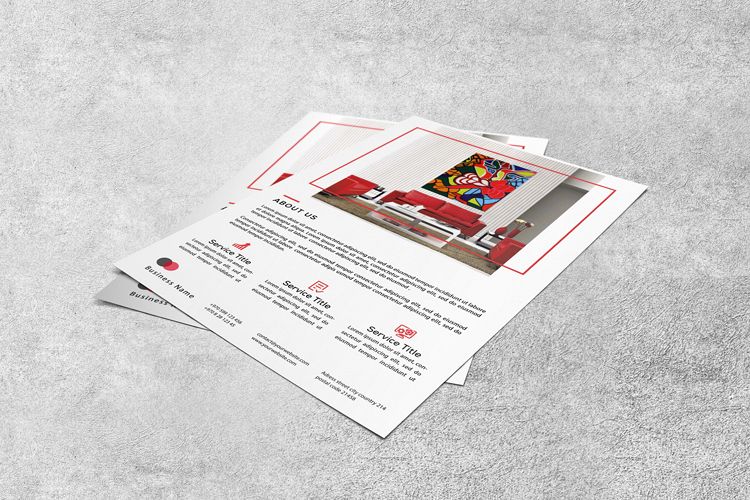Interior design flyer example image 1