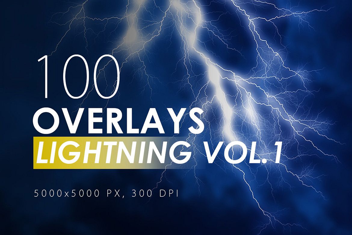100 Lightning Overlays Vol. 1 example image 1
