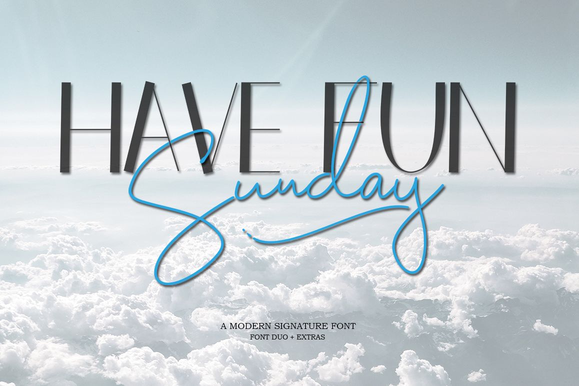 Have Fun Sunday - Font Duo example image 1