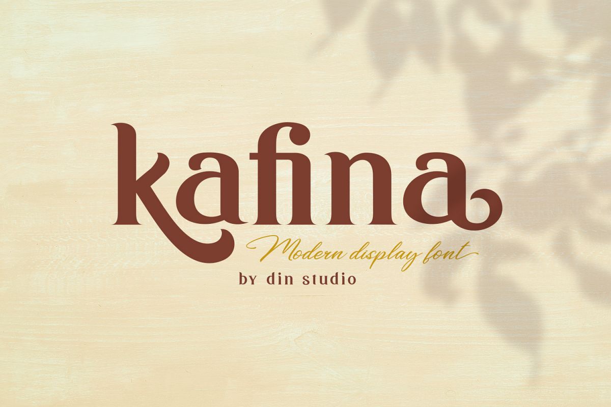 Kafina Modern Serif Font example image 1