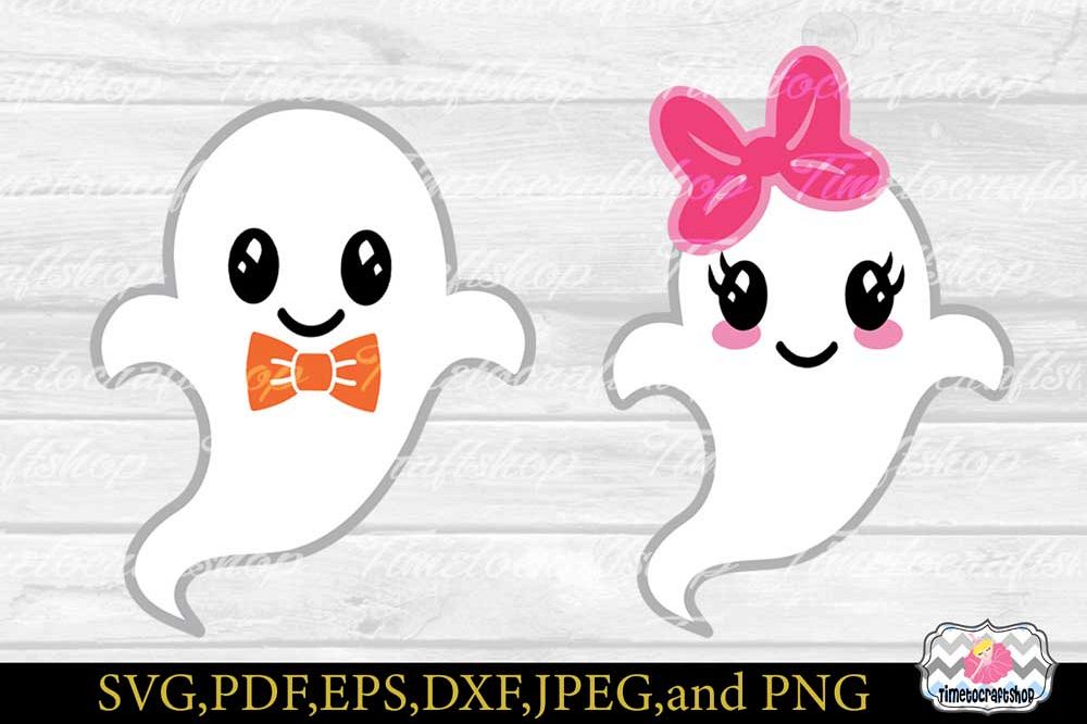 Download SVG, Eps, Dxf & Png Cutting Files For Ghost Boy & Girl (371885) | SVGs | Design Bundles