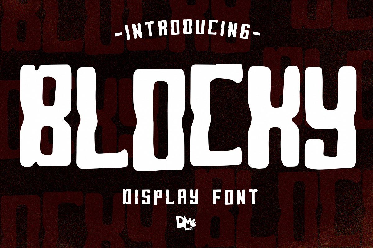 Blocky - Display Font example image 1