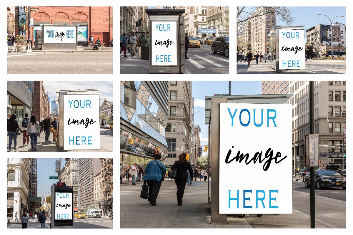 Set of 11 advertising billboard example image 1