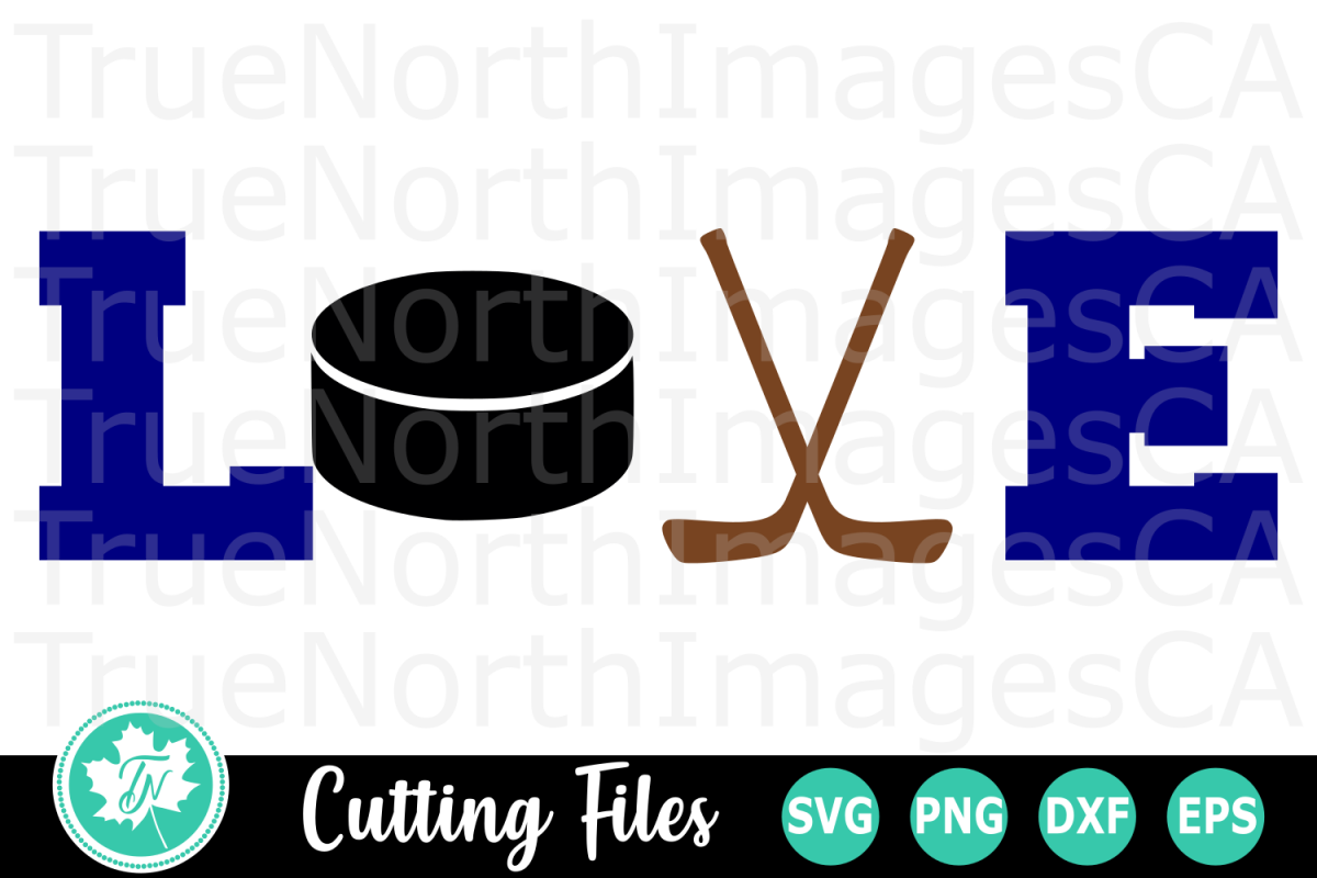 Love Hockey - A Sports SVG Cut File