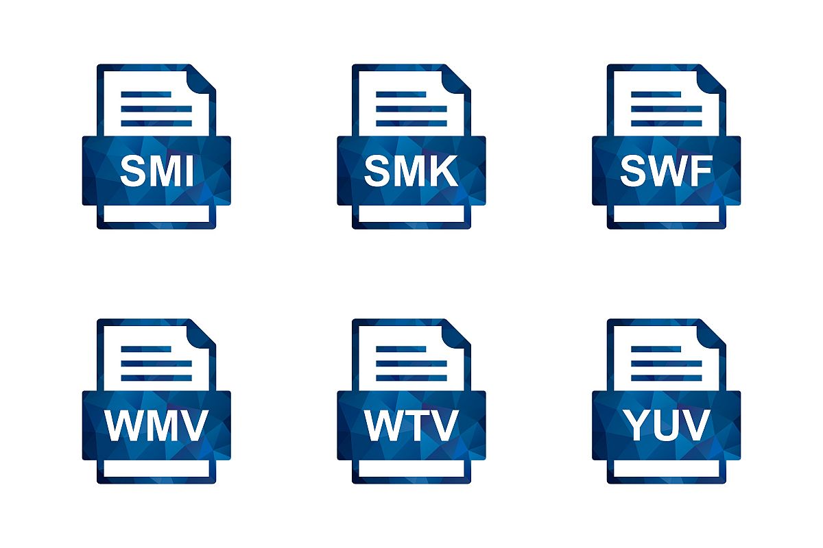 Set Of File Formats Icons example image 1