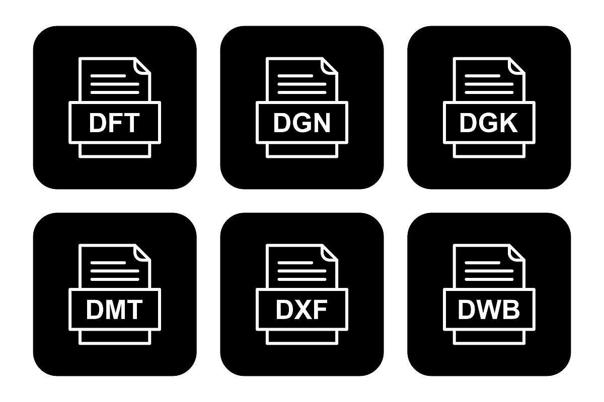 Set Of File Formats Icons example image 1