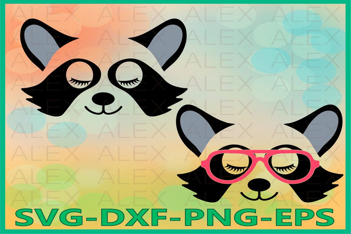 Raccoon Face Svg, Raccoon Svg, Animal face svg example image 1