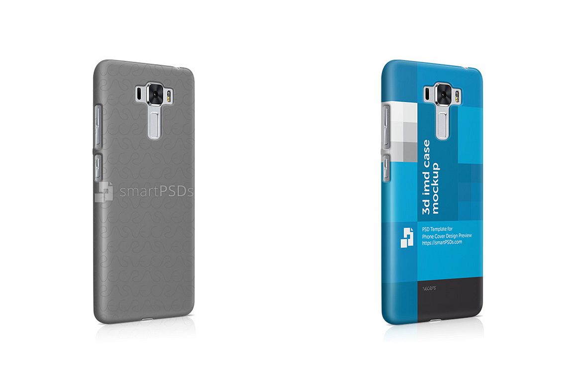 Zenfone 3 Laser 3d IMD Phone Cover Design Template- Right view example image 1