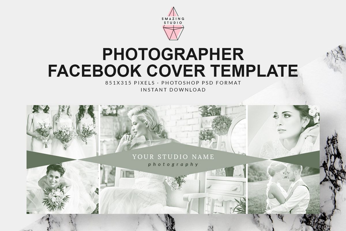 Photographer Facebook Cover Template - FBC012 example image 1
