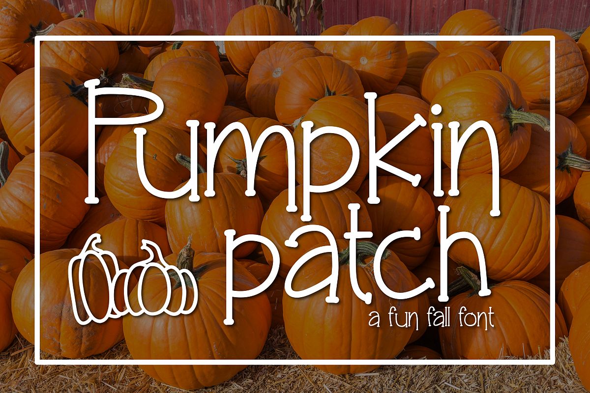 Pumpkin Patch a Fun Serif Font example image 1
