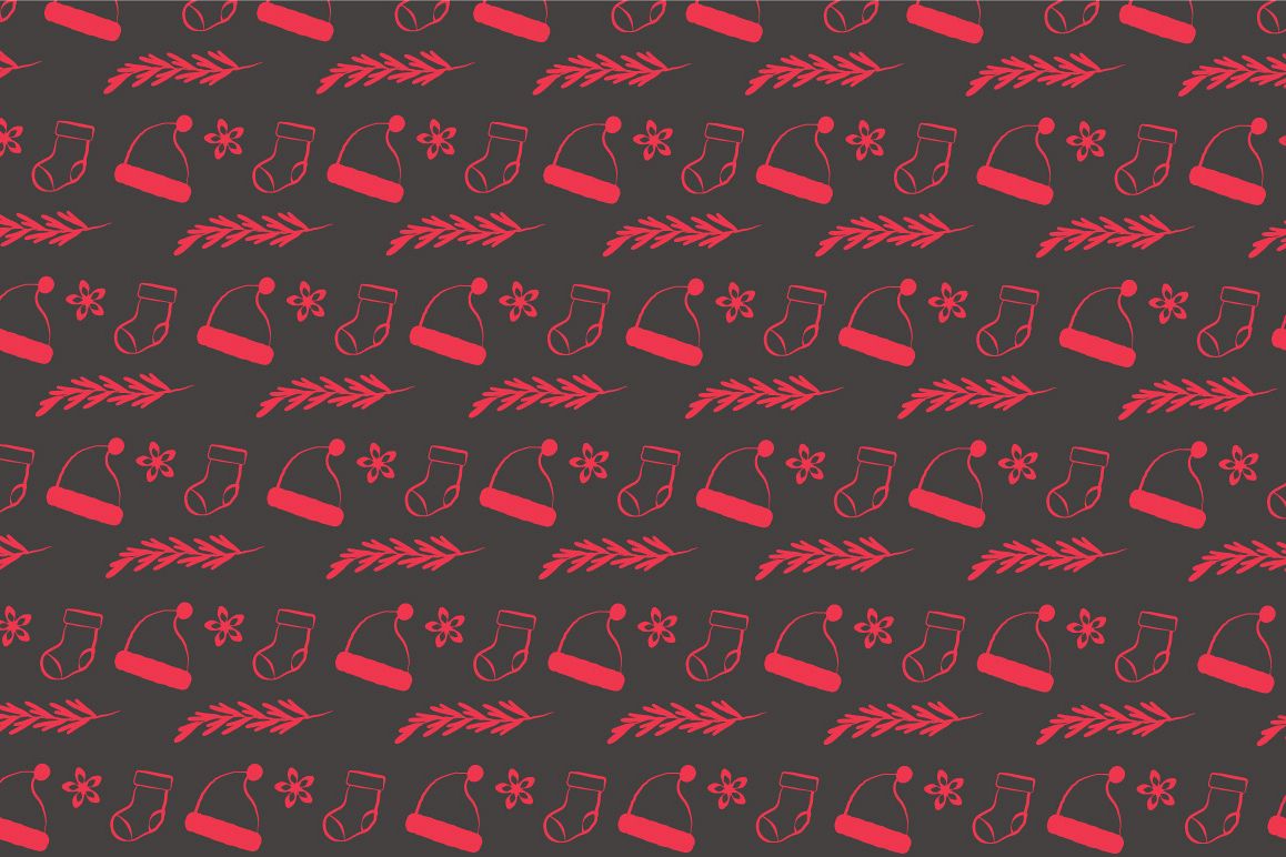 Christmas elements pattern example image 1
