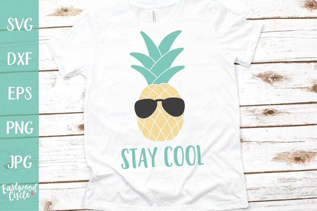 Stay Cool with Pineapple - A Summer SVG File example image 1
