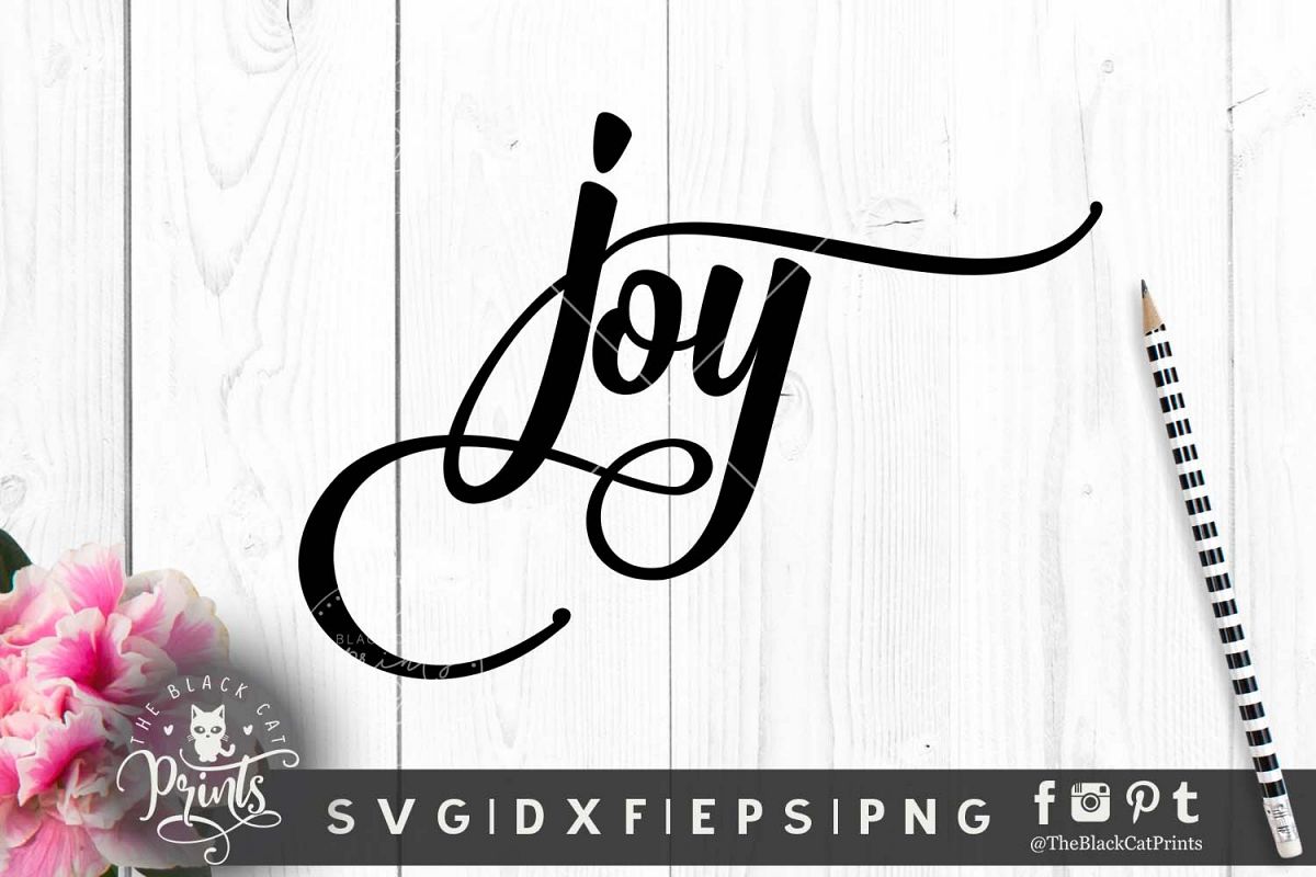 Joy SVG PNG EPS DXF example image 1