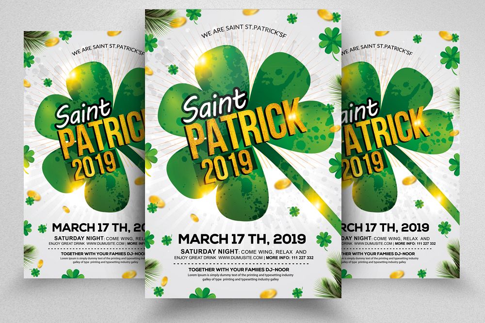 St. Patricks Day Flyer Template example image 1