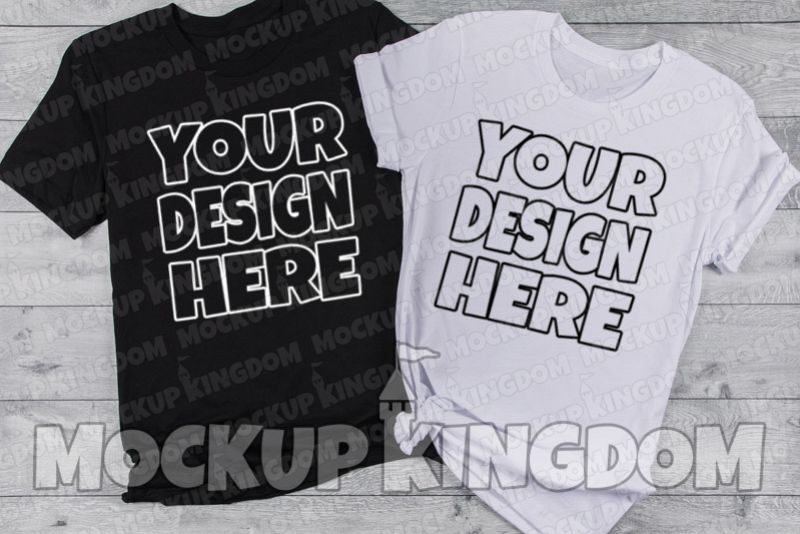 Couples Mockup, Bride and Groom Shirt Mockup, His and her example image 1