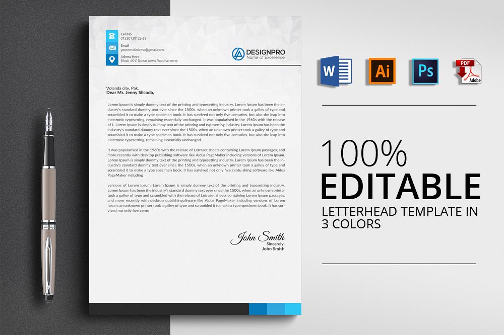 Professional Letterhead example image 1