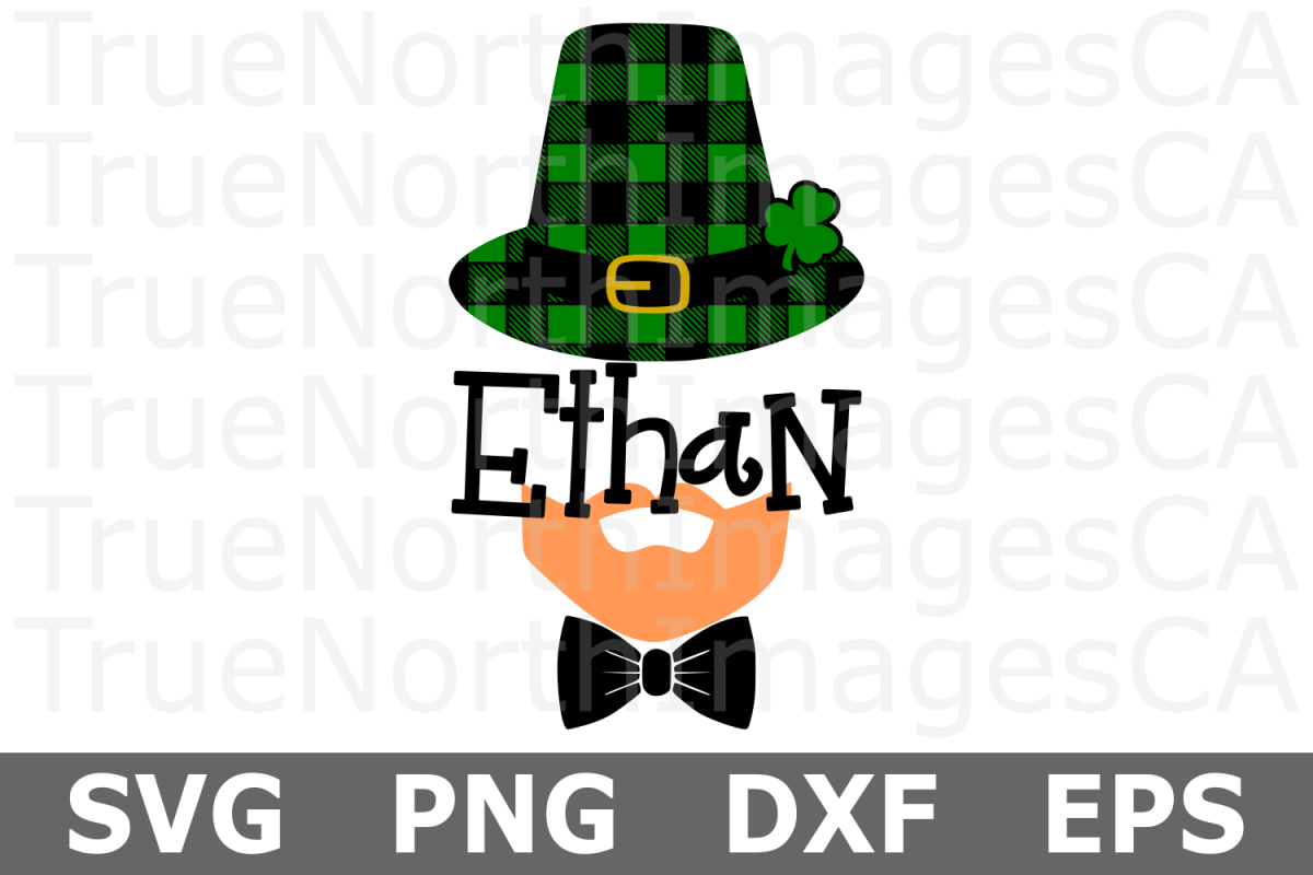 Leprechaun Monogram - St Patricks Day SVG Cut File example image 1