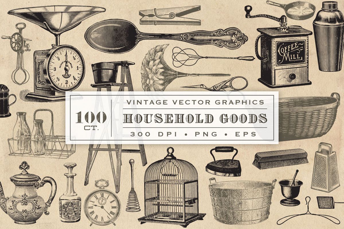 Household Goods Vector Graphics example image 1