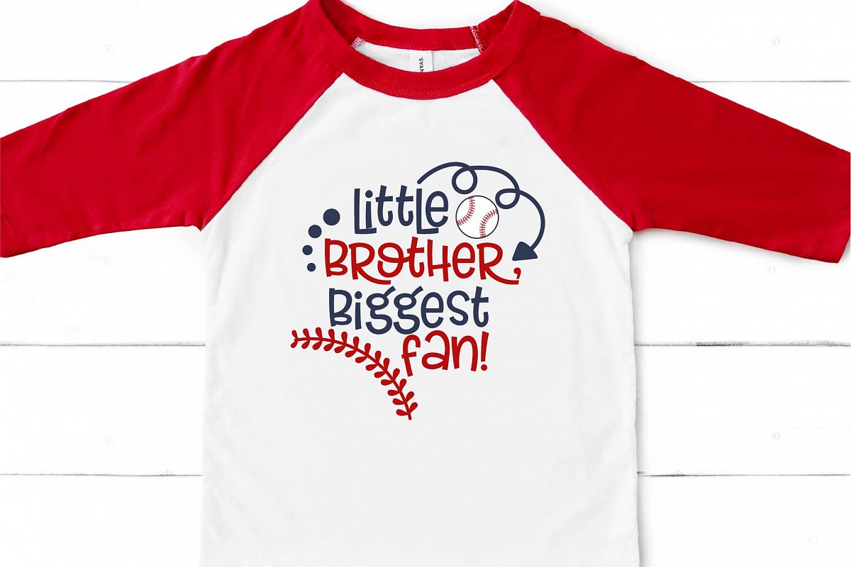 Download Baseball SVG, Little Brother Biggest Fan Sublimation ...