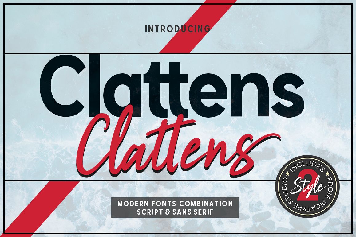 Clattens # Font Duo example image 1