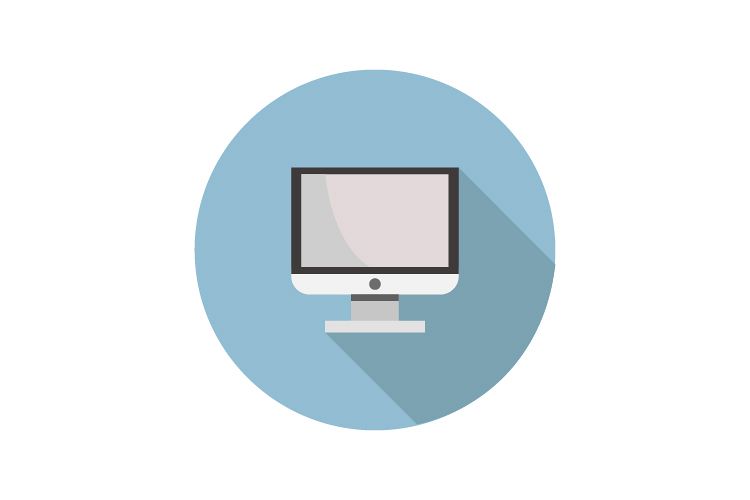 Computer monitor icon example image 1