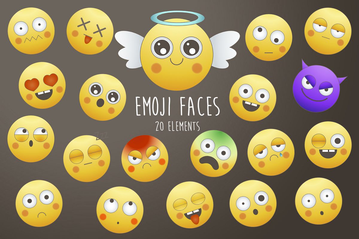 Emoji faces example image 1