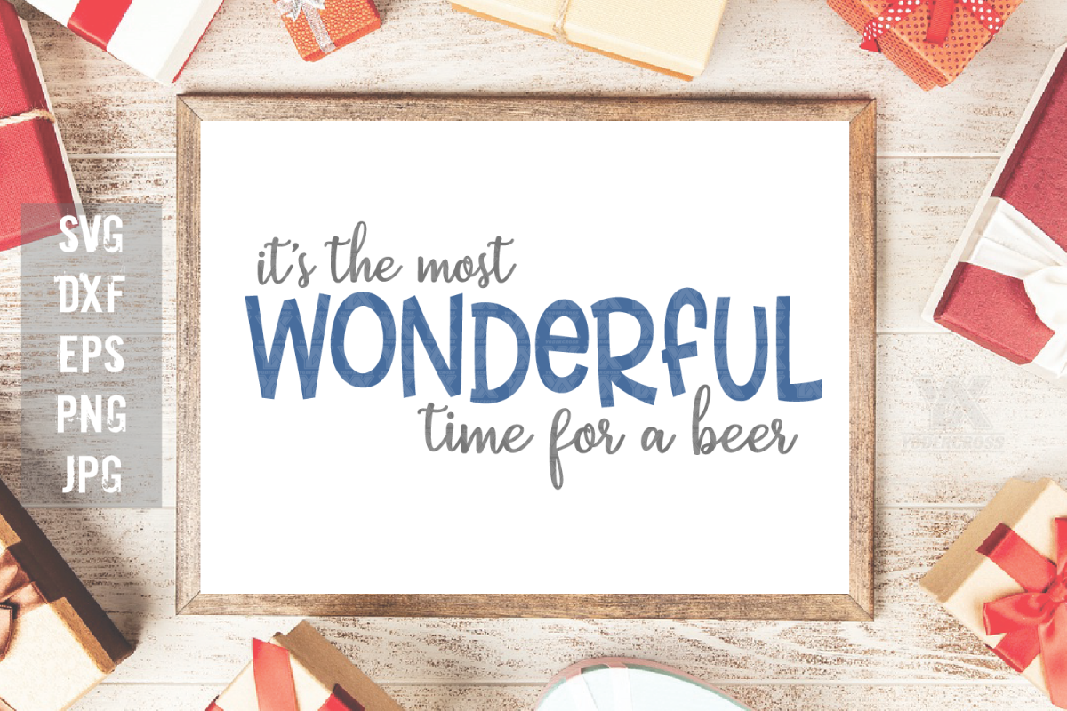 It's the Most Wonderful Time for a Beer SVG example image 1
