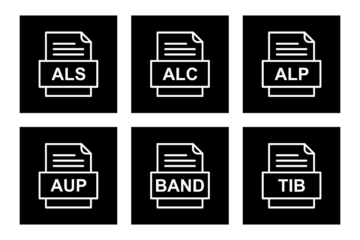 Set Of File Formats Icons example image 1