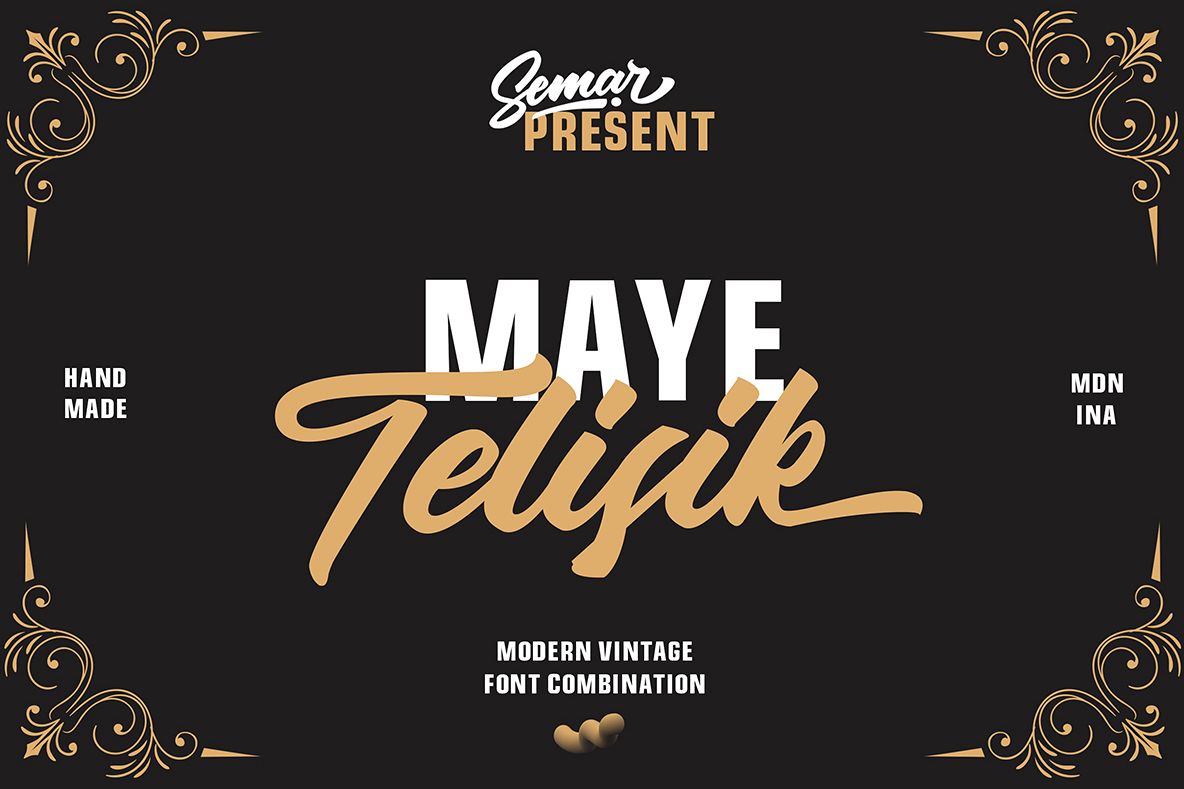 Telisik Font Combination example image 1