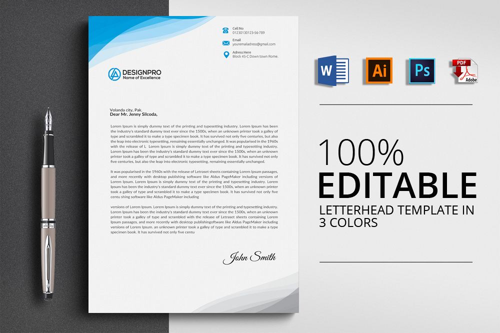 resume letterhead examples