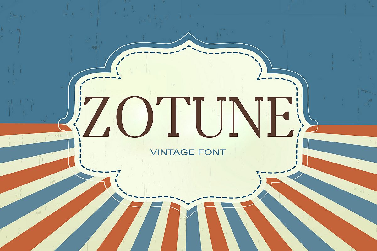 Zotune Font example image 1