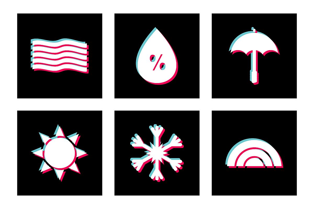 Set Of Weather And Season Icons example image 1