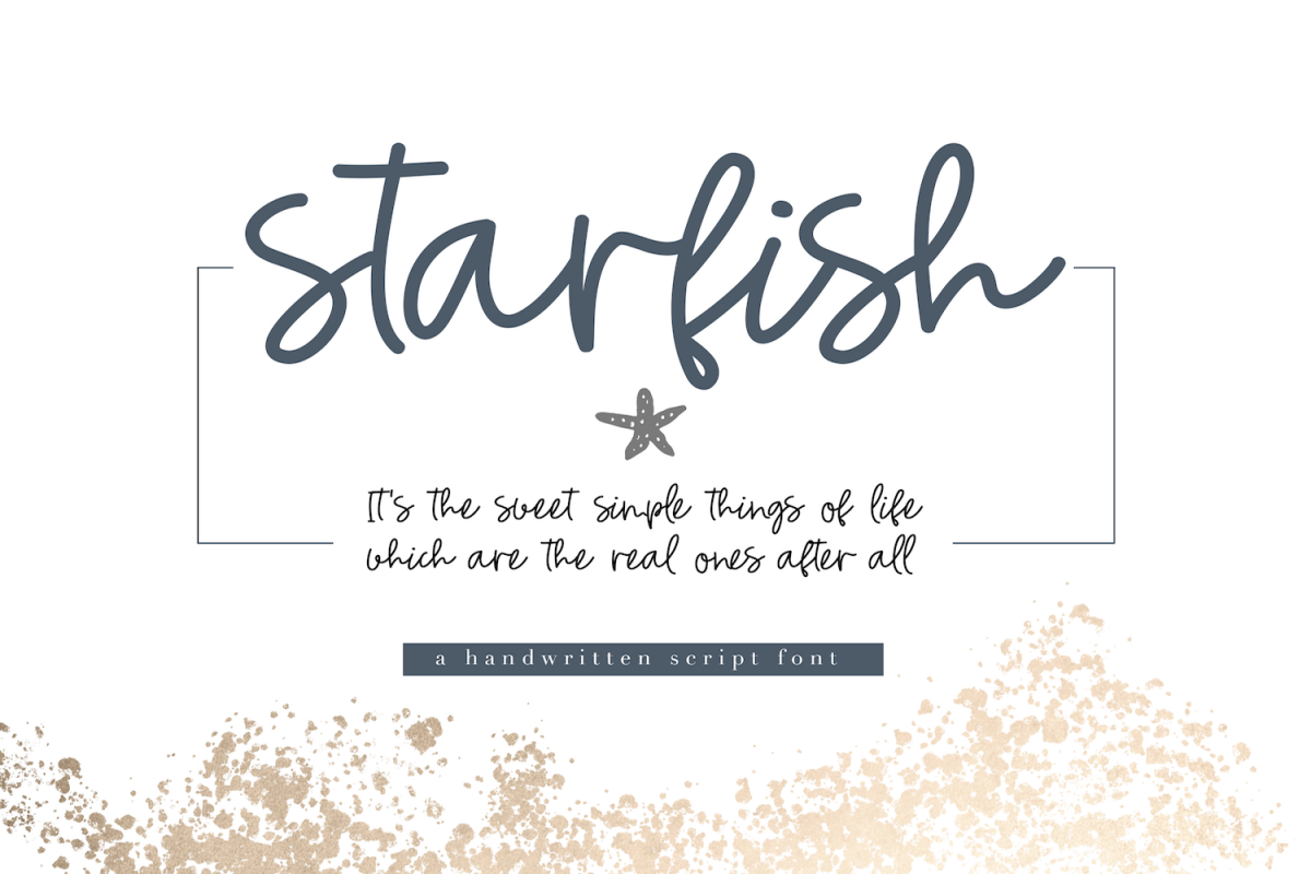 Starfish - Handwritten Script Font example image 1